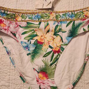 Tommy Bahama High Waist Swim Bottom, Orchid Garden, Size XL